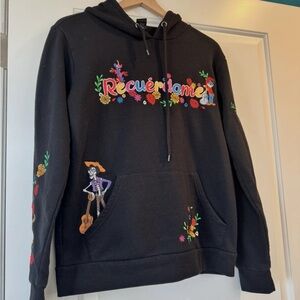 MD Disney Pixar Coco Hector & Miguel Embroidered Unisex Hoodie XS fits Oversized